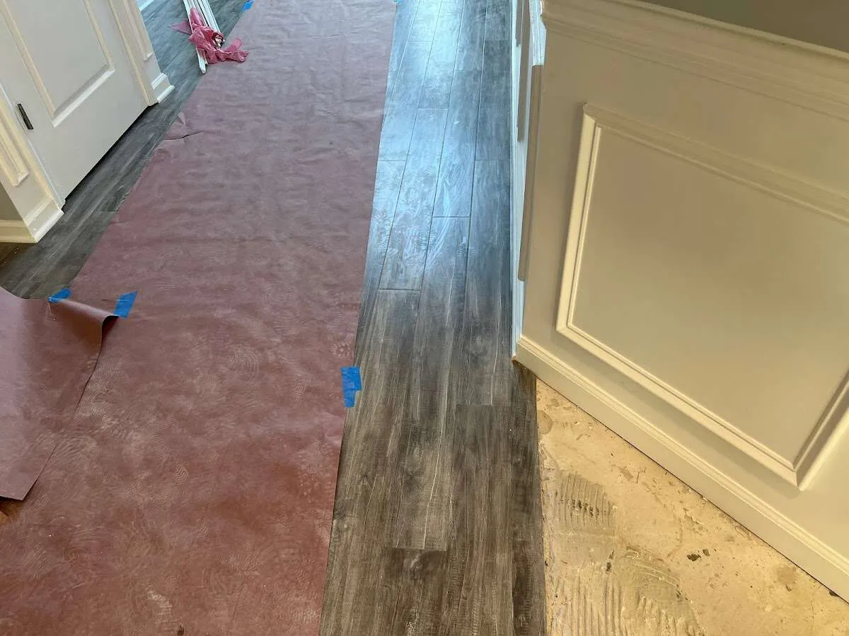 Completed marble shower restoration in Temple City